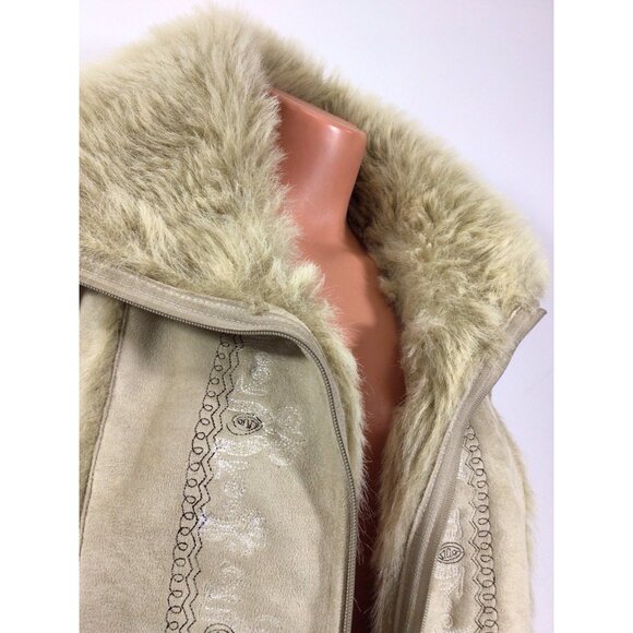 Escalade Paris Faux Fur Coat Jacket Womens XL - Picture 9 of 9